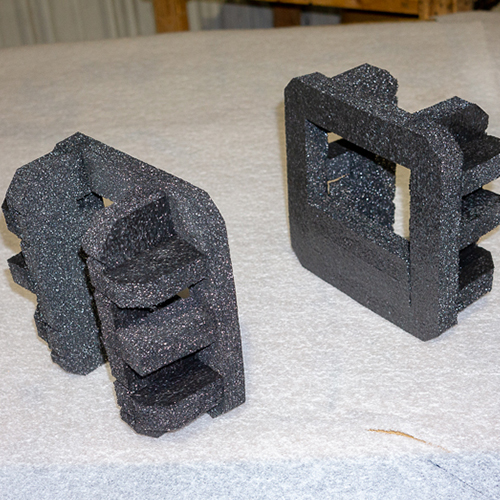 Foam can be designed to cushion components regardless of size or shape