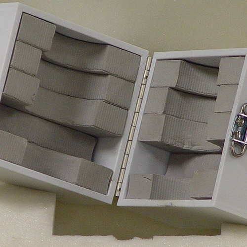 Custom made box and foam insert by Larson Packaging Company