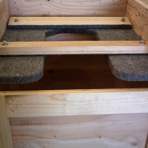 Crate with extra support and foam