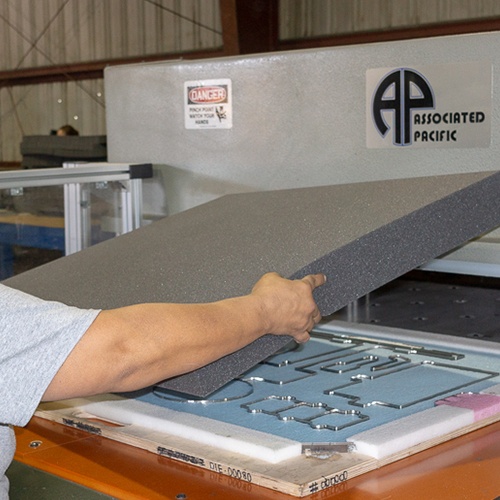 A foam insert is a great way to secure many pieces of product in the one package