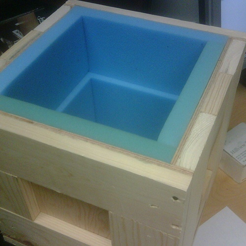 Foam inserts are a cost-effective and proven method of preventing product damage within the crate during transit