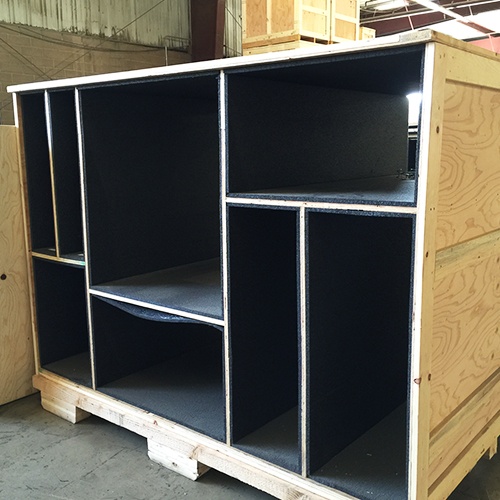 We specialize in the design and manufacture of wooden shipping crates with foam inserts