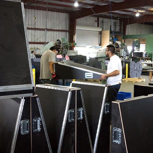 Another large order of custom ATA cases being made at LPC