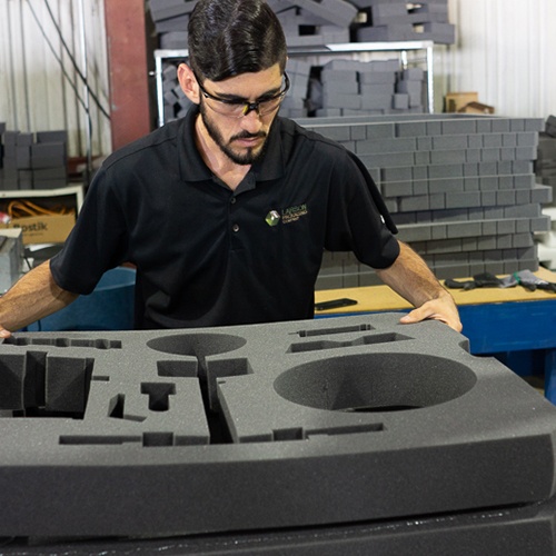  An experienced packaging designer can help you with the specific type, density, thickness and overall amount of foam needed for your packaging