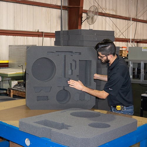 The specific type, density, thickness and overall amount of foam should be calculated by an experienced packaging designer