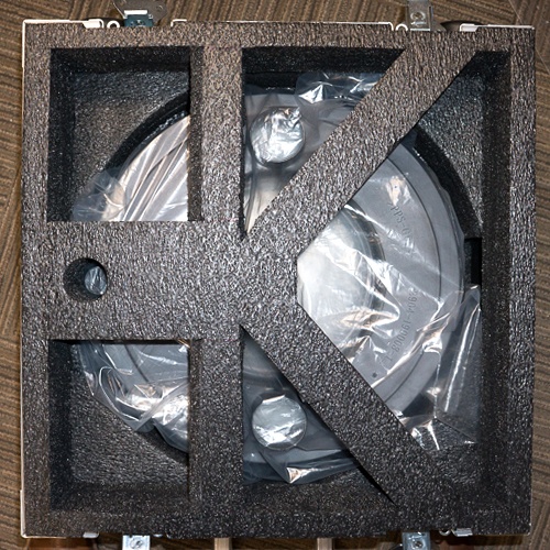 Product safely secure in ATA case with custom made foam insert