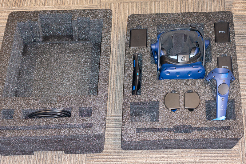 The design of this foam insert allows each component to be stored safely while adding extra visual packaging appeal