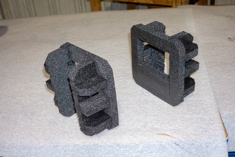 Foam can be designed to cushion components regardless of size or shape