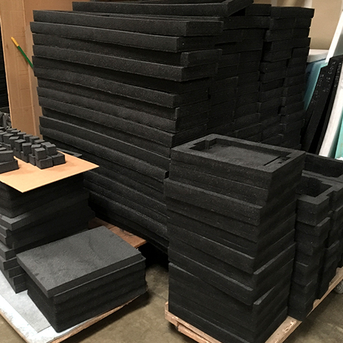Foam can be designed, cut, and fabricated to hold any shape.