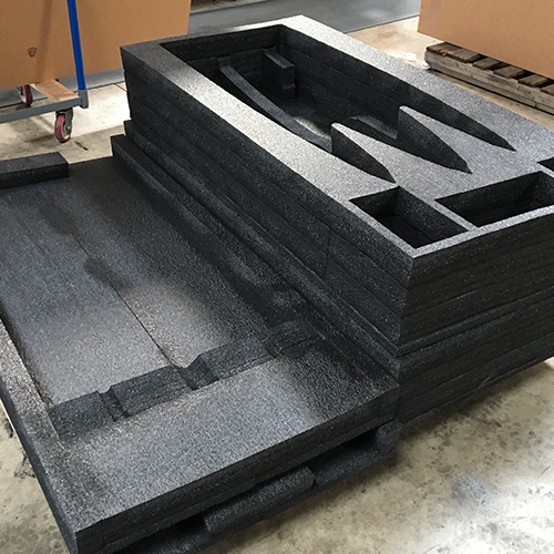 This custom made foam insert offers maximum in-transit protection with minimum expense 