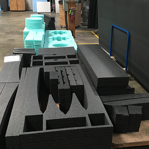 This custom made foam insert offers maximum in-transit protection with minimum expense 