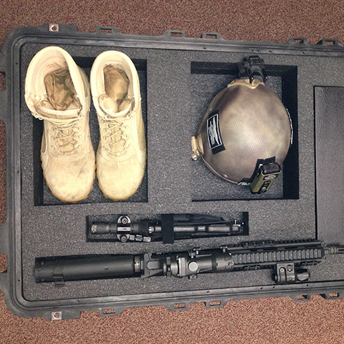 We can customize any industrial SKB, Pelican-Hardigg, or ShellCase case, including rackmount models, for
military