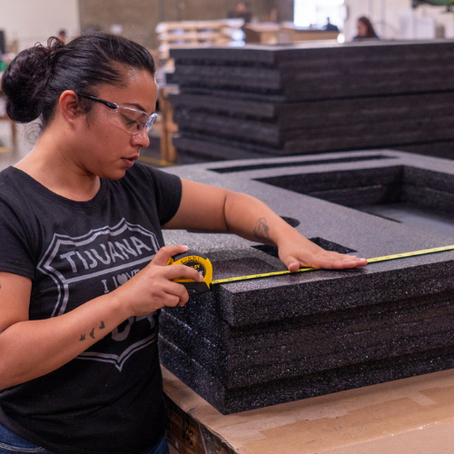 LPC team members are experts in foam cushioning systems for crate and other packaging solutions