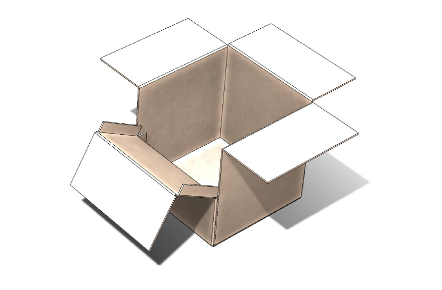 Custom designed boxes 100% bio-degradable in water
