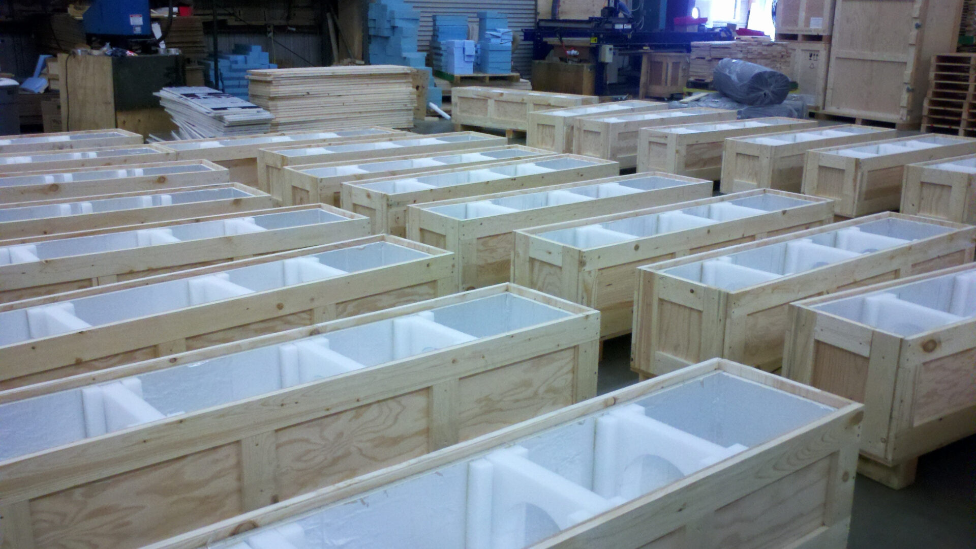 New crate design and cushioning system solves costly returns and delivery delays